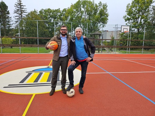 Samuel Zabolotný, první místostarosta Mariánských Lázní a Luboš Borka, radní a ředitel ZŠ Vítězství